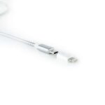 Nanocable Adaptador Lightning a Micro USB - Lightning/M-Micro B/H - Color Blanco - Imagen 3