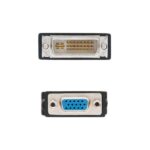 Nanocable Adaptador DVI a SVGA - 24+5/M-HDB15/H - Color Negro - Imagen 2