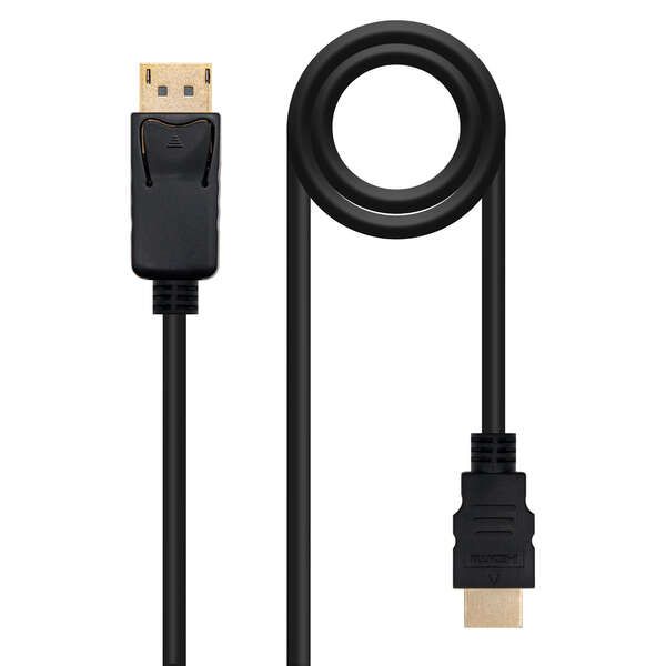 183411_1 Nanocable Cable Conversor DISPLAYPORT a HDMI - DP/M - HDMI/M - 1.5 m - Color Negro - Imagen 1