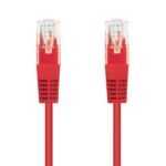 Nanocable Cable Red Latiguillo RJ45 CAT.6 UTP AWG24 - 25 cm - Color Rojo - Imagen 2