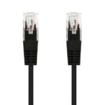 Nanocable Cable Red Latiguillo RJ45 CAT.6 UTP AWG24 - 25 cm - Color Negro - Imagen 2