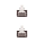 Nanocable Cable Red Latiguillo RJ45 CAT.6 UTP AWG24 - 25 cm - Color Negro - Imagen 3
