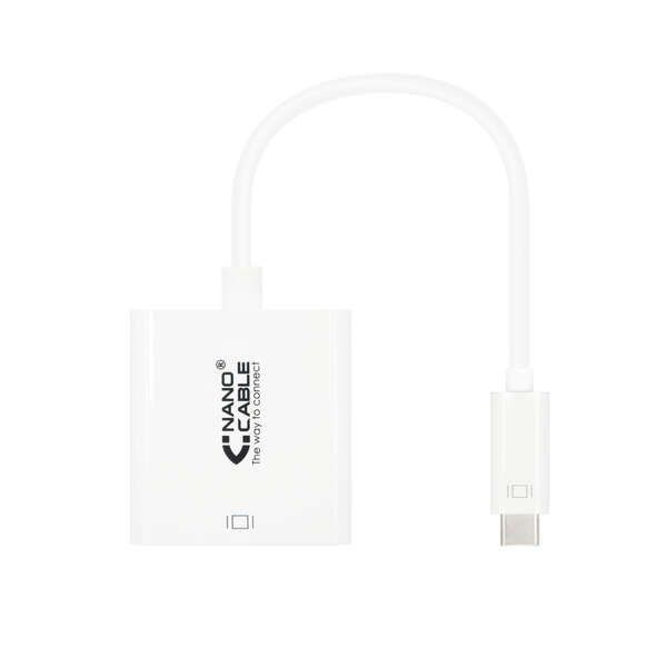 183476_1 Nanocable Conversor USB-C A HDMI 4K - 15 CM - Color Blanco - Imagen 1