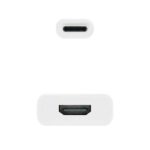 Nanocable Conversor USB-C A HDMI 4K - 15 CM - Color Blanco - Imagen 2