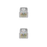 Nanocable Cable Red Latiguillo RJ45 LSZH CAT.6A UTP AWG24 - 25 cm - Color Gris - Imagen 3