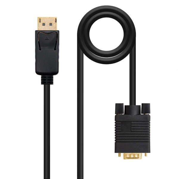 183671_1 Nanocable Cable Conversor DisplayPort a VGA - DP/M - VGA/M - 1 m - Color Negro - Imagen 1
