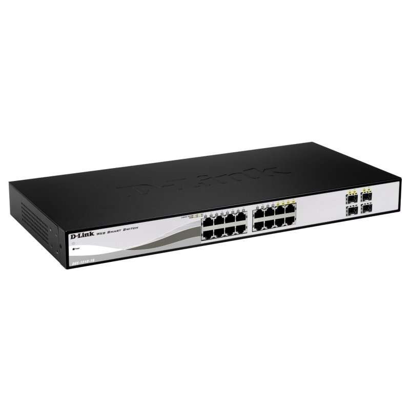 183961_1 D-Link Switch Semigestionable 16 Puertos 10/100/1000 Auto RJ45 UTP + 4 Gigabit SFP - Imagen 1