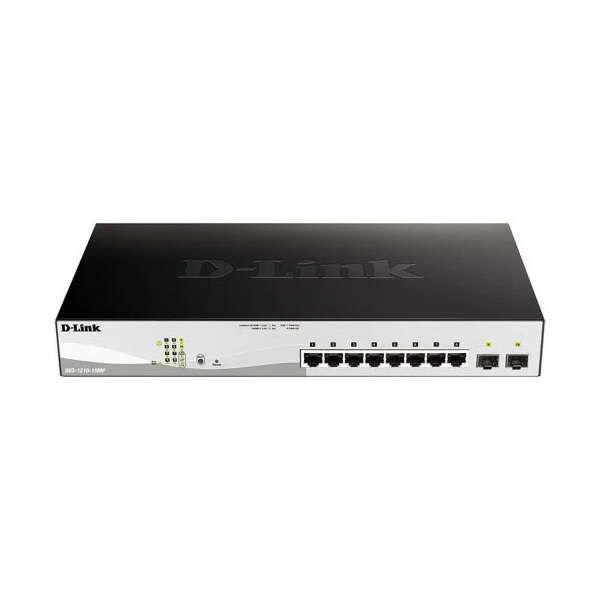 185451_1 D-Link Switch Semigestionable 8 Puertos Gigabit PoE 130W + 2 Puertos Giga Combo - Imagen 1