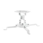 Aisens Soporte Universal Giratorio - Inclinable de Techo para Proyector - Hasta 13.5Kg - Color Blanco - Imagen 2