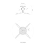Aisens Soporte Universal Giratorio - Inclinable de Techo para Proyector - Hasta 13.5Kg - Color Blanco - Imagen 4