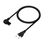 Aisens Cable Alimentacion Acodado Forma 8 - CEE7/16/M-C7/H - 1.8M - Color Negro - Imagen 2
