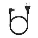 Aisens Cable Alimentacion Acodado Forma 8 - CEE7/16/M-C7/H - 1.8M - Color Negro - Imagen 3