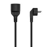 Cable Alargador de Alimentación Schuko - CEE7/M-CEE7/H - 2.0M - Color Negro