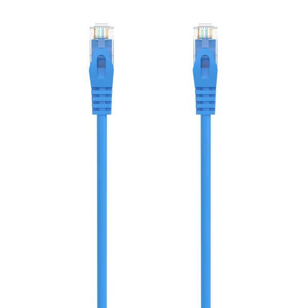 187506_1 Aisens Cable de Red Latiguillo RJ45 LSZH Cat.6A 500 MHZ UTP AWG24 - 0.25m - Libre de Halogenos - 10 Gigabit/s - Color Azul - Imagen 1