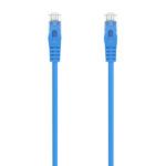 Aisens Cable de Red Latiguillo RJ45 LSZH Cat.6A 500 MHZ UTP AWG24 - 1m - Libre de Halogenos - 10 Gigabit/s - Color Azul