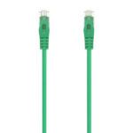 Aisens Cable de Red Latiguillo RJ45 LSZH Cat.6A 500 MHZ UTP AWG24 - 2m - Libre de Halogenos - 10 Gigabit/s - Color Verde