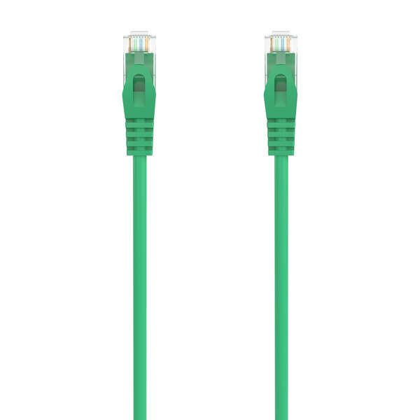 187566_1 Aisens Cable de Red Latiguillo RJ45 LSZH Cat.6A 500 MHZ UTP AWG24 - 2m - Libre de Halogenos - 10 Gigabit/s - Color Verde - Imagen 1