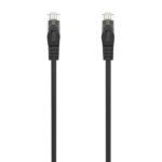 Aisens Cable de Red Latiguillo RJ45 LSZH Cat.6A 500 MHZ UTP AWG24 - 0.3m - Libre de Halogenos - 10 Gigabit/s - Color Negro