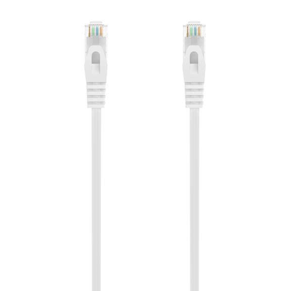 187626_1 Aisens Cable de Red Latiguillo RJ45 LSZH Cat.6A 500 MHZ UTP AWG24 - 1m - Libre de Halogenos - 10 Gigabit/s - Color Blanco - Imagen 1