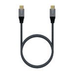 Aisens Cable USB 2.0 Aluminio 5A 100W E-MARK - USB-C/M-USB-C/M - 2.0M - Color Gris - Imagen 3