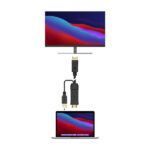 Aisens Cable Conversor Activo HDMI 2.0 + USB ALIM. a DisplayPort V1.2 - HDMI/M-USB/M-DP/M - 1.8M - Color Negro - Imagen 4