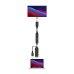 Aisens Conversor Activo HDMI 2.0 + USB ALIM. a DisplayPort V1.2 - HDMI/M-USB/M-DP/H - 10CM - Color Negro - Imagen 4