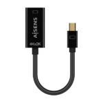 Aisens Conversor Mini DP V1.2 a HDMI V1.4 4K@30HZ - MDP/M-HDMIA/H - 15CM - Color Negro - Imagen 2