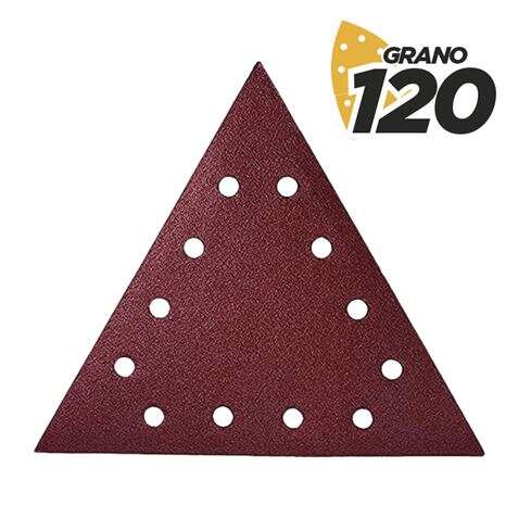 188871_1 Blim Pack de 5 Lijas con Velcro para Lijadora BL0223 - Grano 120 - Formato Triangular - Imagen 1