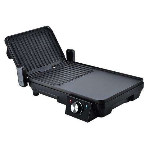 188921_1 Muvip Sandwichera + Plancha Asar 2000W - Apertura hasta 180º - Placas Grill + Lisa - Selector de Temperatura - Placa Superior Basculante - Asa Tacto Frio - Imagen 1