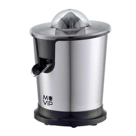 188951_1 Muvip Exprimidor Electrico Inox 300W - Cuerpo y Filtro de Acero Inoxidable - Sistema Antigoteo - 2 Tamaños de Conos - Imagen 1