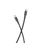 XO Cable Trenzado USB-C Macho a USB-C Macho 100W - Carga + Transmision de Datos Alta Velocidad - Longitud 1.50m - Imagen 2
