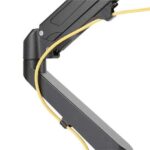 Cromad Soporte de Mesa con Piston de Gas para 2 Monitores de 17"-27" - Ajustable en Altura, Giratorio e Inclinable - Gestion de Cables - Peso por Brazo Max 6.5kg - VESA Max 100x100mm - Imagen 4