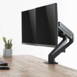 Cromad Soporte de Mesa con Piston de Gas para 2 Monitores de 17"-27" - Ajustable en Altura, Giratorio e Inclinable - Gestion de Cables - Peso por Brazo Max 6.5kg - VESA Max 100x100mm - Imagen 5