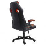 Silla Gaming Muvip GM1000 - Reposabrazos Acolchados - Cojín Lumbar - Altura Regulable - Pistón Clase 2 - Sistema de Bloqueo - Color Negro/Rojo - Imagen 3