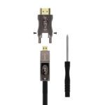Aisens Cable Hdmi V2.1 AOC Desmontable Ultra Alta Velocidad / Hec 8K@60Hz 4K@120Hz 4:4:4 48Gbps - A/M-D/A/M - 15M - Color Negro - Imagen 3