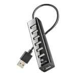 NGS Ihub7 Tiny Hub USB 2.0 - 7 Puertos USB 2.0 - Adaptador de Corriente - Velocidad hasta 480Mbps - Imagen 2