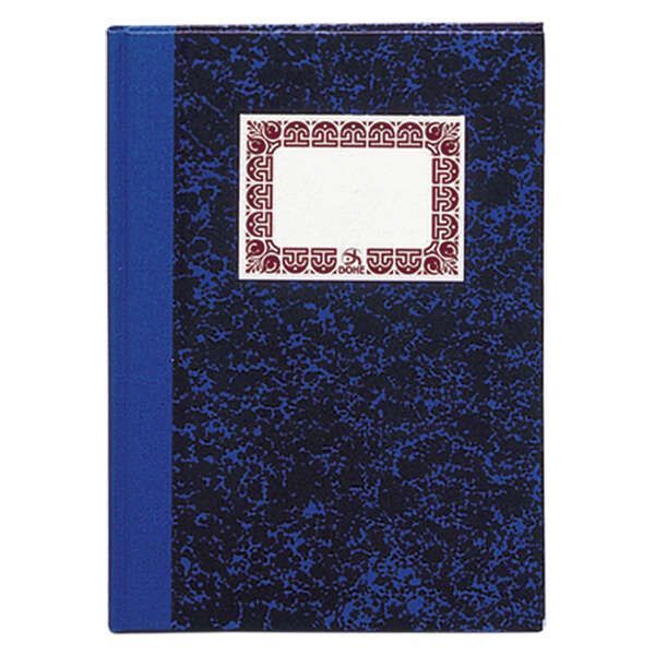 191066_1 Dohe Cuaderno Cartone Rayado Horizontal de 100 Hojas - Folio Natural - Tapa en Tres Piezas con Lomera de Tela - Interior en Papel Offset de 70g/m2 - Cosidos a Hilo Vegetal - Lomo Azul - Imagen 1
