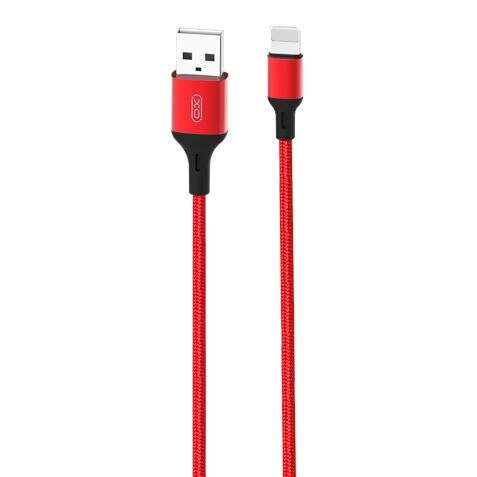 196421_1 XO Cable NB143 Cordon USB - Lightning - 2.4A - 2m - Color Rojo - Imagen 1