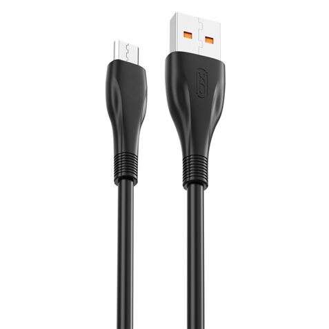 196556_1 XO Cable NB185 Carga Rapida USB - Micro USB - 6A - 1m - Color Negro - Imagen 1