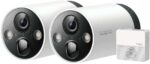 TP-Link Tapo C240S2 2 Camaras de Seguridad IP WiFi 2K QHD - Vision Nocturna - Deteccion de Movimiento - Proteccion IP65