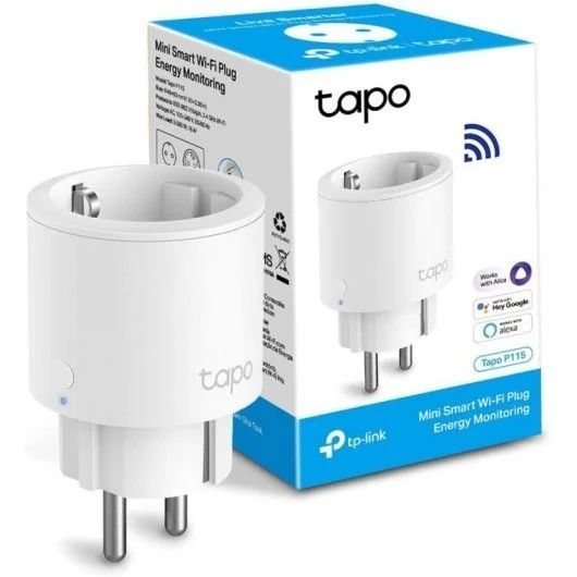197641_1 TP-Link Tapo P115 Mini Enchufe Inteligente Wi-Fi - Monitor Energia - Ideal para Regletas - Temporizador - Control por Voz - Imagen 1