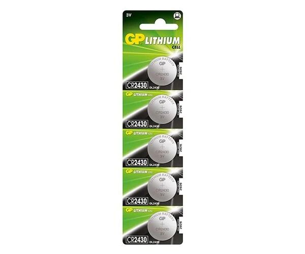 197806_1 GP Lithium Pack de 5 Pilas Litio de Boton CR2430 3V - Imagen 1
