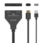 Aisens HDMI Duplicador 4K@30HZ 1×2 con Alimentación USB y Cable - 30cm - Color Negro - Imagen 3