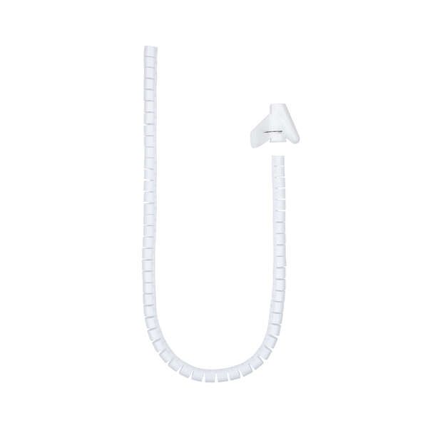 198136_1 Nanocable Organizador de Cables Flexible 25mm - Longitud 2m - Color Blanco - Imagen 1