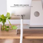 Nanocable Organizador de Cables Flexible 25mm - Longitud 2m - Color Blanco - Imagen 2