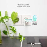 Tooq Cargador de Pared GaN USB-C/PD + USB-A/QC 30W - Color Blanco - Imagen 3