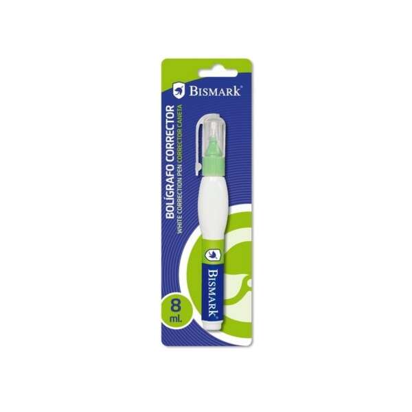 198586_1 Bismark Boligrafo Corrector 8ml - Punta Metalica Fina - Alta Precision - Diseño Ergonomico - Imagen 1