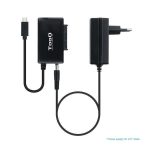 Tooq Adaptador USB 3.0 USB-C a SATA para Discos Duros de 2.5? y 3.5? con Alimentador - Color Negro - Imagen 2