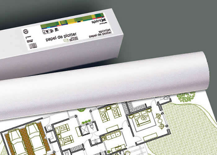 200126_1 Fabrisa Plus Bobina de Papel para Plotter 80gr - Medidas 610mm x 50m - Imagen 1
