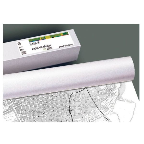 200136_1 Fabrisa Plus Bobina de Papel para Plotter 90gr - Medidas 610mm x 50m - Imagen 1